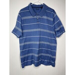 Tasso Elba Men's Soft Blue 100% Giza Cotton Signature Polo Shirt Golf Size XL